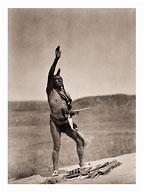 The Invocation, Sioux - Dakota, The North American Indian - Fine Art Black & White Carbon Prints