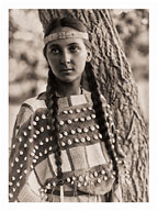Lucille - Dakota Native Woman - The North American Indians - Fine Art Black & White Carbon Prints