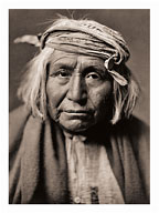 De Gizzeh-Rolling - Apache Native Man - North American Indians - Fine Art Black & White Carbon Prints