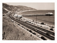 Along the Malibu Coast 1941 - Southern California - Fine Art Black & White Carbon Prints