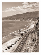 The Lighthouse Restaurant - Pacific Coast Highway California, 1930 - Fine Art Black & White Carbon Prints
