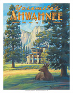Ahwahnee Hotel - Yosemite National Park - Giclée Art Prints & Posters