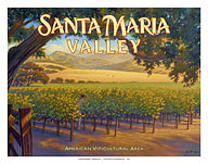Santa Maria Valley Wineries - Giclée Art Prints & Posters