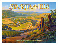 Sta. (Santa) Rita Hills Wineries - Giclée Art Prints & Posters