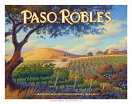 Paso Robles Wineries - San Luis Obispo - Giclée Art Prints & Posters
