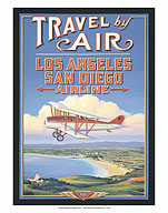 Travel by Air - Los Angeles San Diego Airline - Fine Art Prints & Posters