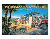 Honolulu, Hawaii - Inter-Island Airways Ltd. - Giclée Art Prints & Posters