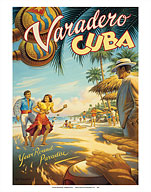 Varadero, Cuba - Year Round Paradise - Native Cuban Dancers with Maracas - Giclée Art Prints & Posters