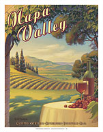 Napa Valley California - Wine Country - Calistoga, St. Helena, Rutherford, Yountville, Napa - Giclée Art Prints & Posters