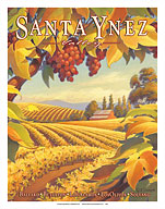 Santa Ynez Valley, California - Santa Barbara Wine Country - Ballard, Buellton, Los Alamos, Los Olivos, Solvang - Giclée Art Prints & Posters