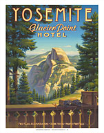 Yosemite National Park - Glacier Point Hotel - Half Dome - Fine Art Prints & Posters