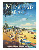 Miramar Beach Hotel - Montecito, California - Private Beach by the Pacific - Giclée Art Prints & Posters