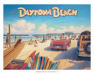 Greetings from Daytona Beach, Florida - Spring Break - Giclée Art Prints & Posters