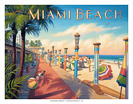 Miami Beach, Florida - Giclée Art Prints & Posters
