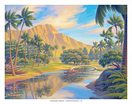 Lazy Days - Kapiolani Park - Oahu, Hawaii - Giclée Art Prints & Posters