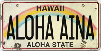 Aloha 'Aina - Hawaiian Vintage License Plate Magnets