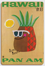 Pan Am Hawaii by Jet, Pineapple Head - Wood Sign Art