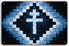 Santo Cruzeiro (Holy Cross) - Santo Daime - Cross of Lorraine - Wood Sign Art