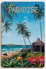 Maui Morning - Paradise Hawaiian Island Ocean View - Wood Sign Art